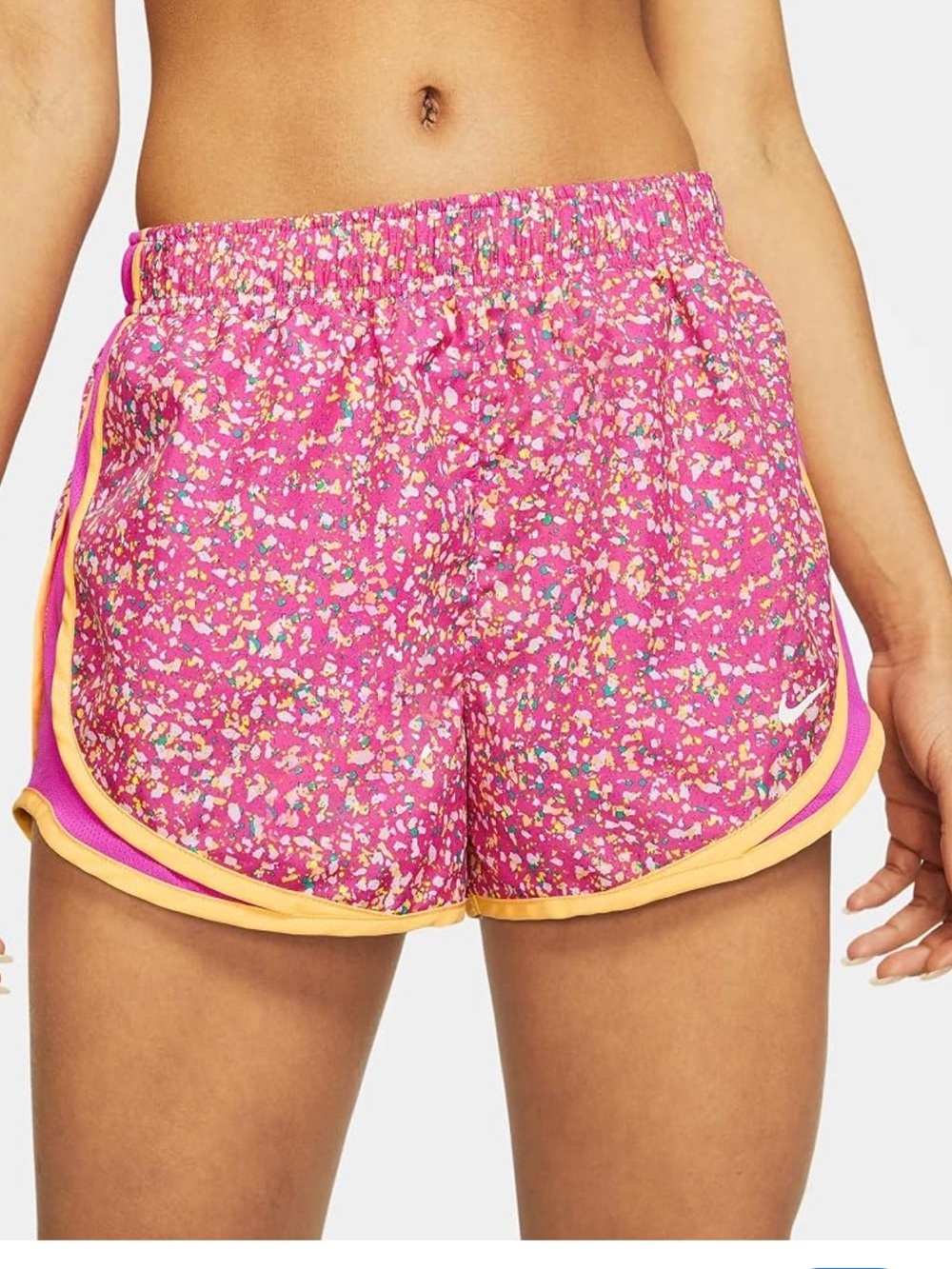 Nike tempo icon clash short women size L  Pink Confetti
